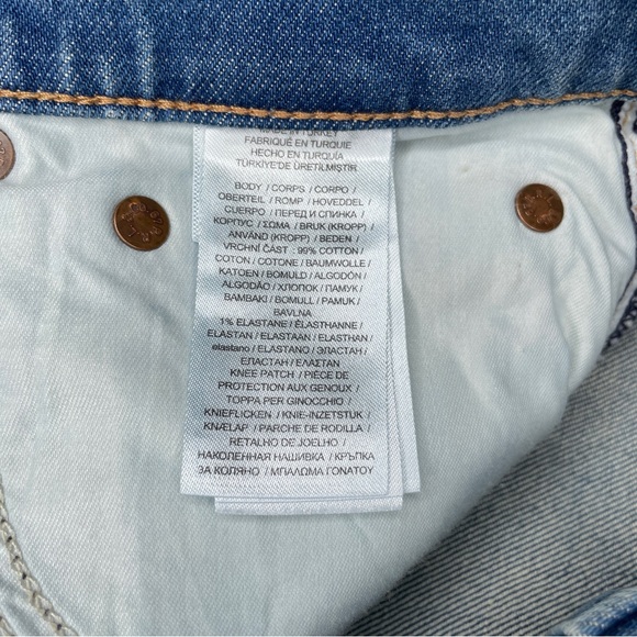 Polo Ralph Lauren Suede Patch Jeans Sz 28 - Picture 9 of 16